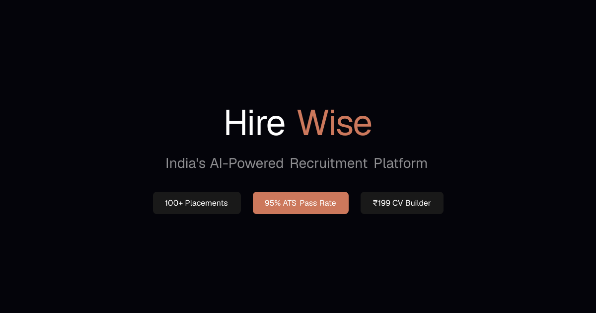 HireWise — Job Portal CRM